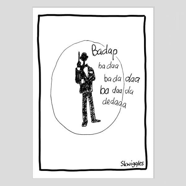James Bond Theme A4 Poster