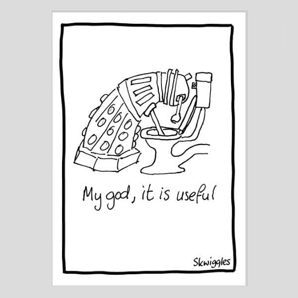 Dalek Plunger A4 Poster