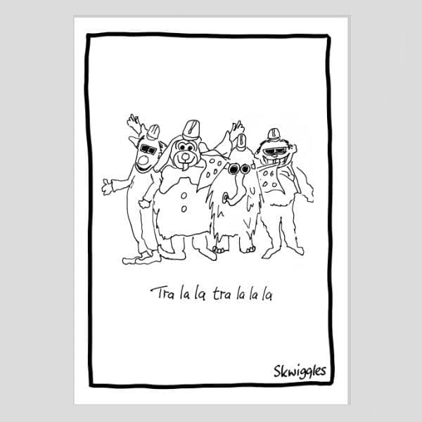 Banana Splits A4 Poster