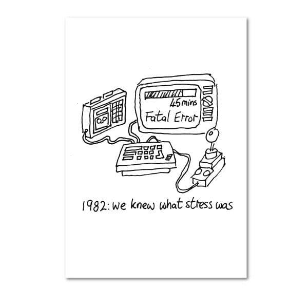 Stress in 1982 Card
