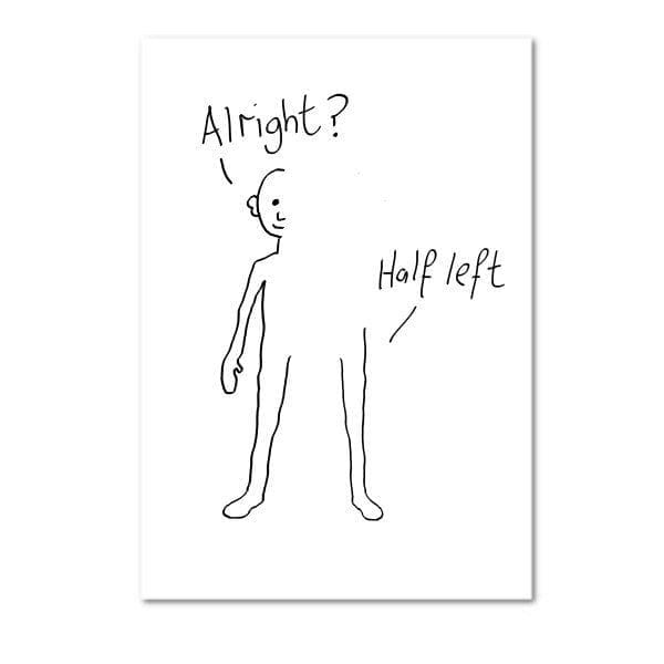 Alright Half Left Card