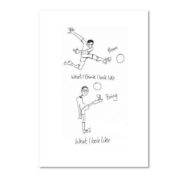What I think I look like - Football card