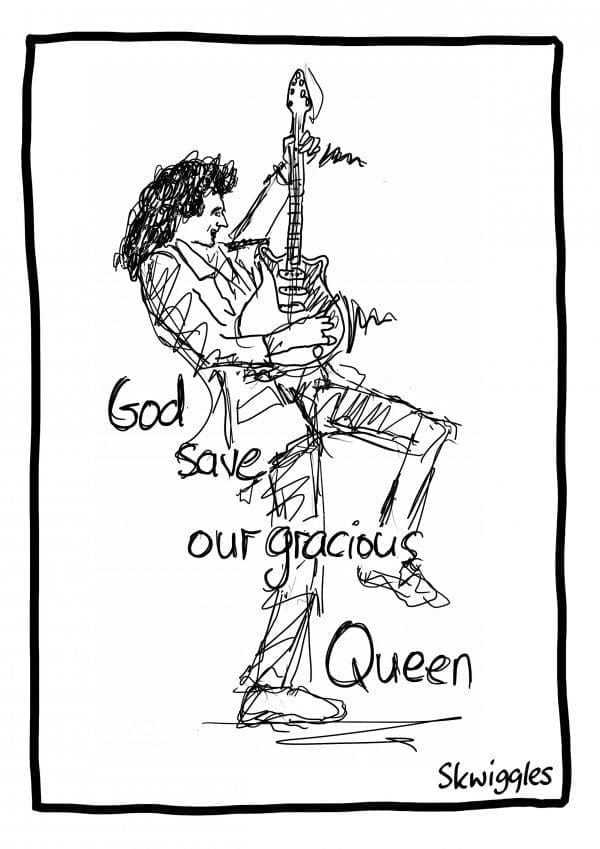 Brian May A4 Print