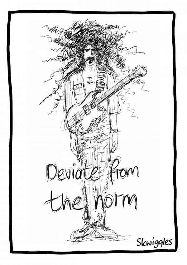 Frank Zappa A4 Print