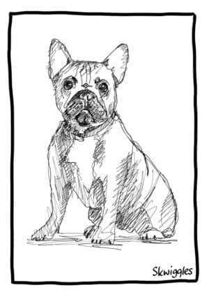 French Bulldog A4 Print