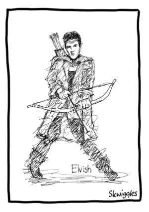 Elvish A4 Print