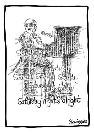 Elton John - A4 Print