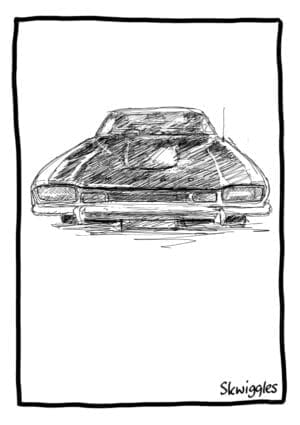 Ford Capri - A4 Print