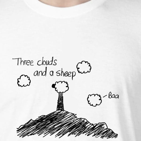 Three Clouds and a Sheep