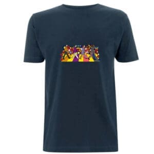 Abbey Road - Beatles - Male - XLarge  - Navy - T Shirt  - Coloured Image