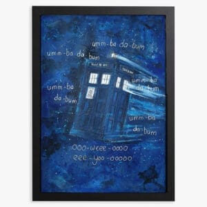Doctor Who Theme Tune - A3 Original Painting - SOLD
