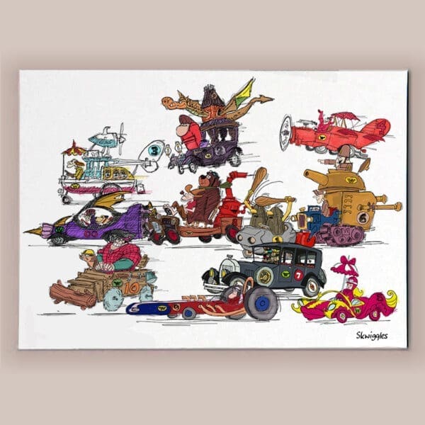 Wacky Races Canvas