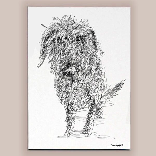 Scruffy Dog Canvas