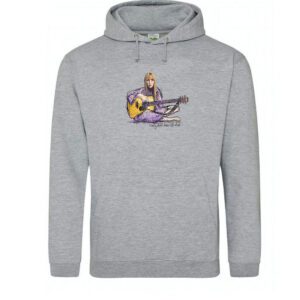 Joni Mitchell - Both Sides  - Unisex - Medium  - Hoodie  - Light Grey - Colour
