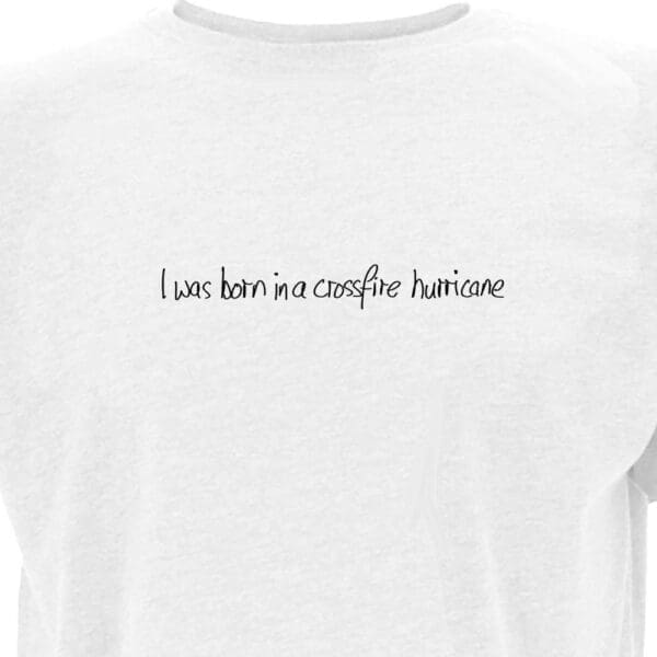 Lyrics - Jumpin' Jack Flash - Rolling Stones - Male - Large  - T Shirt  - White - Image 2