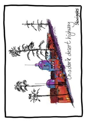 Eagles - Hotel California - Colour - A4 Print