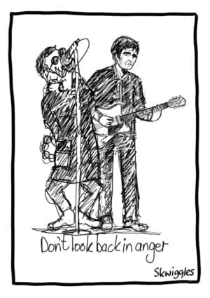 Oasis - Stand By Me  -  A4 Print